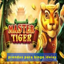 prendas para bingo ideias